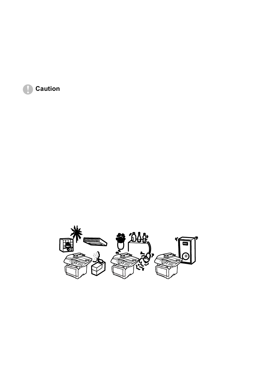 Choosing a location | Brother DCP8020 User Manual | Page 12 / 282