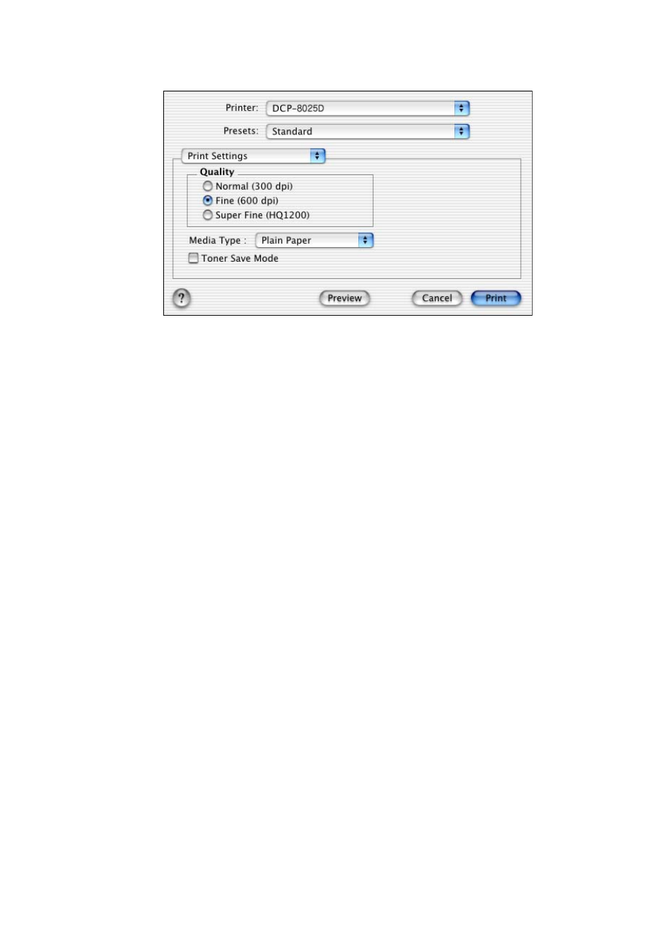 Printer settings | Brother DCP8020 User Manual | Page 193 / 282