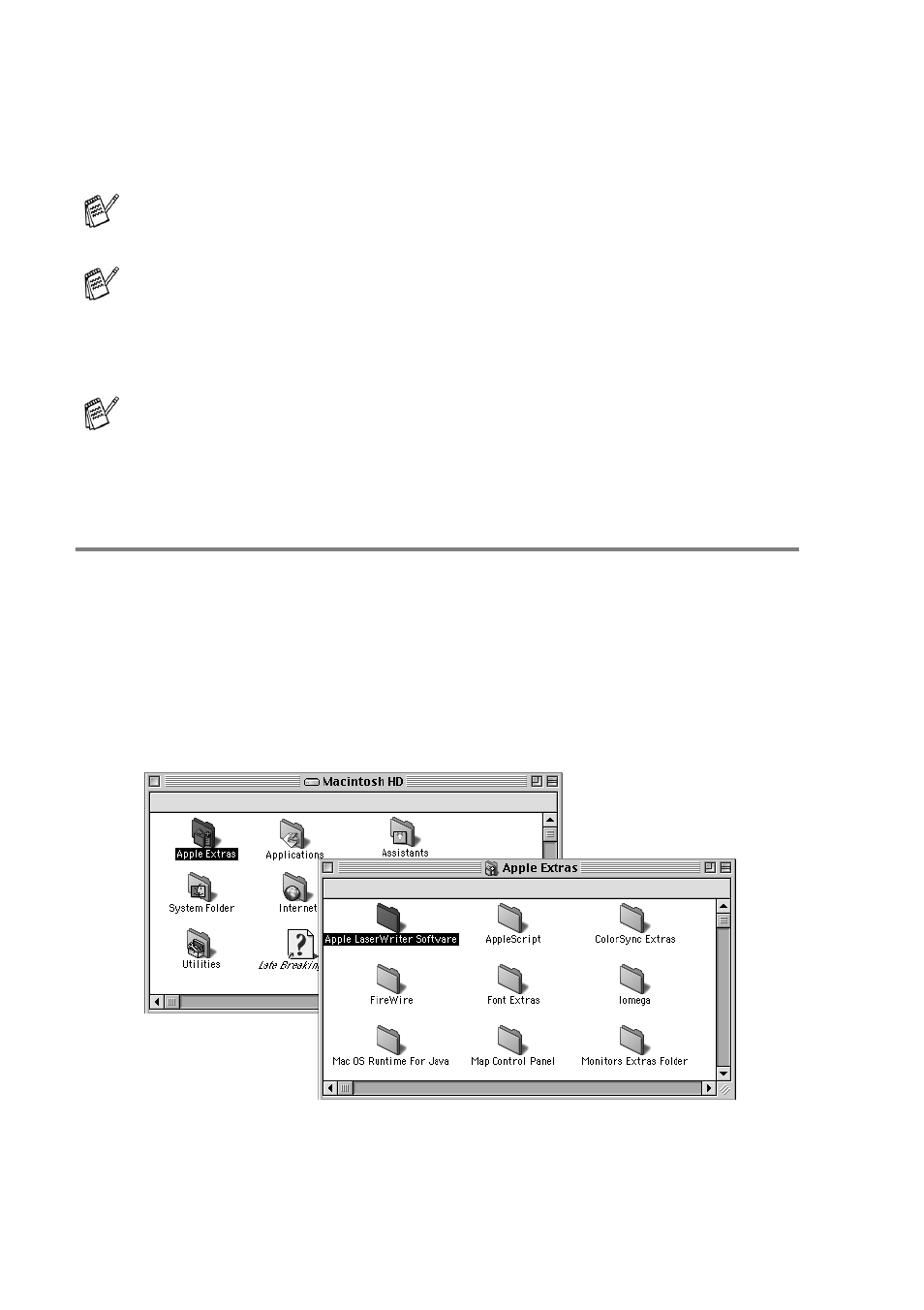 Using the ps driver with your apple® macintosh, For mac os 8.6 to 9.2 users, Using the ps driver with your apple | Macintosh, For mac os 8.6 to 9.2 users -7 | Brother DCP8020 User Manual | Page 194 / 282