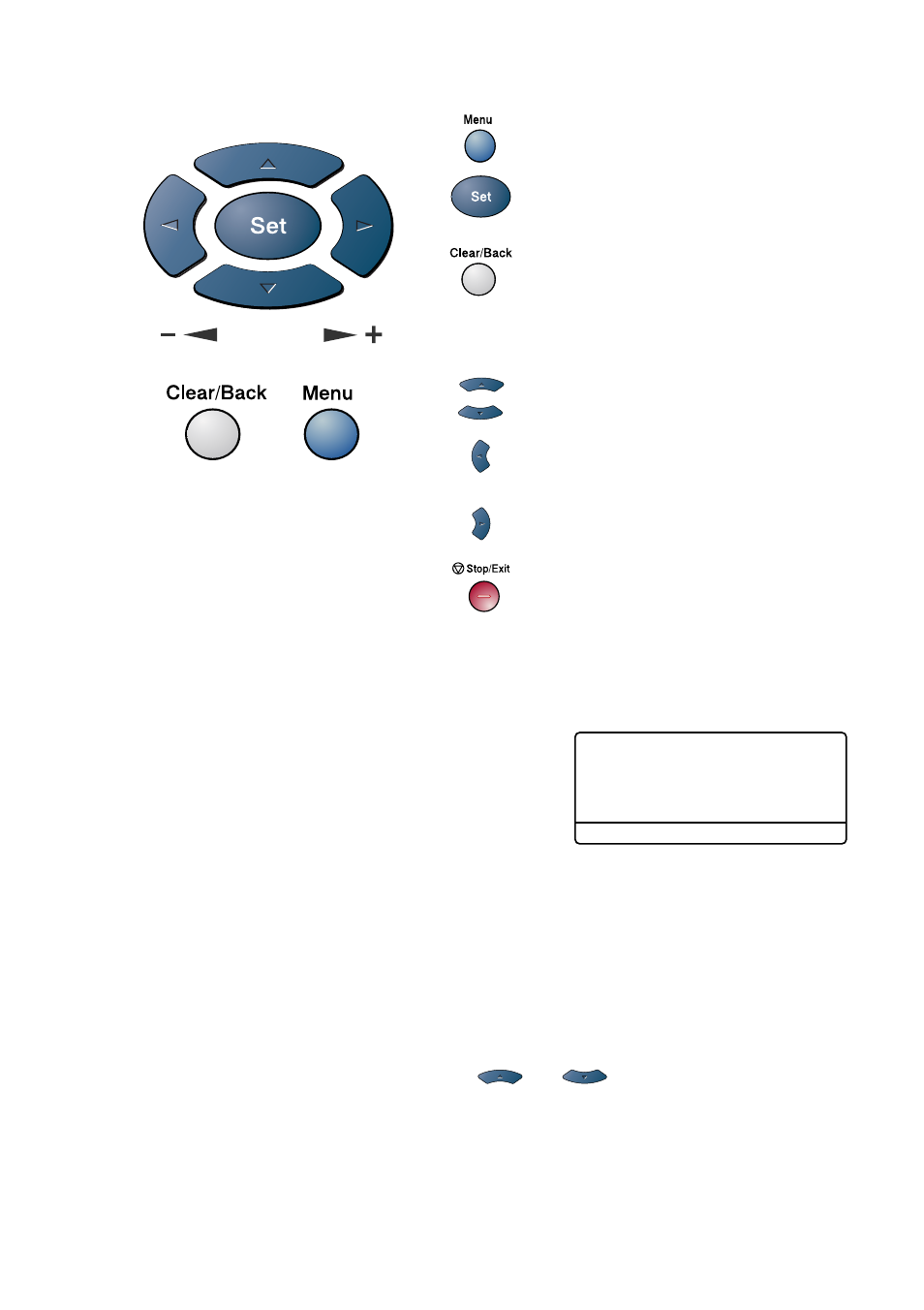 Navigation keys, Navigation keys -2 | Brother DCP8020 User Manual | Page 45 / 282