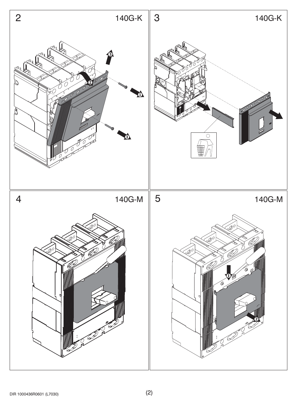 Rockwell Automation 140U Q, M Frame CB Drilling and Assembling Rotary Handle Mechanism User Manual | Page 2 / 7