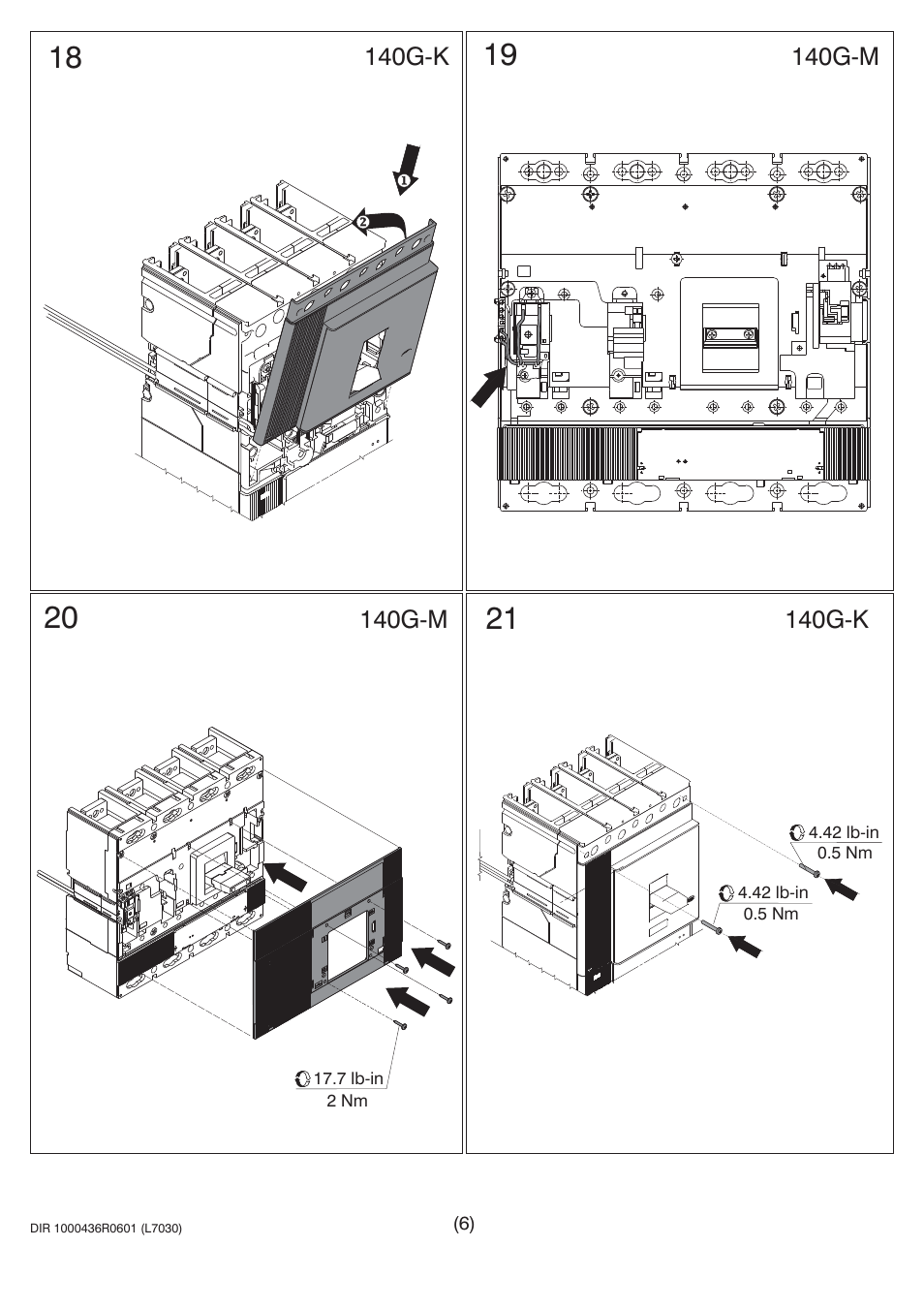 Rockwell Automation 140U Q, M Frame CB Drilling and Assembling Rotary Handle Mechanism User Manual | Page 6 / 7