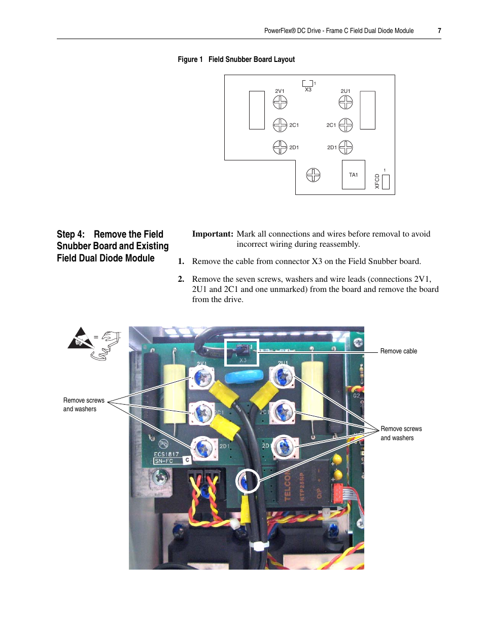 Rockwell Automation 20P PowerFlex DC Drive - Frame C Field Dual Diode Module User Manual | Page 7 / 10