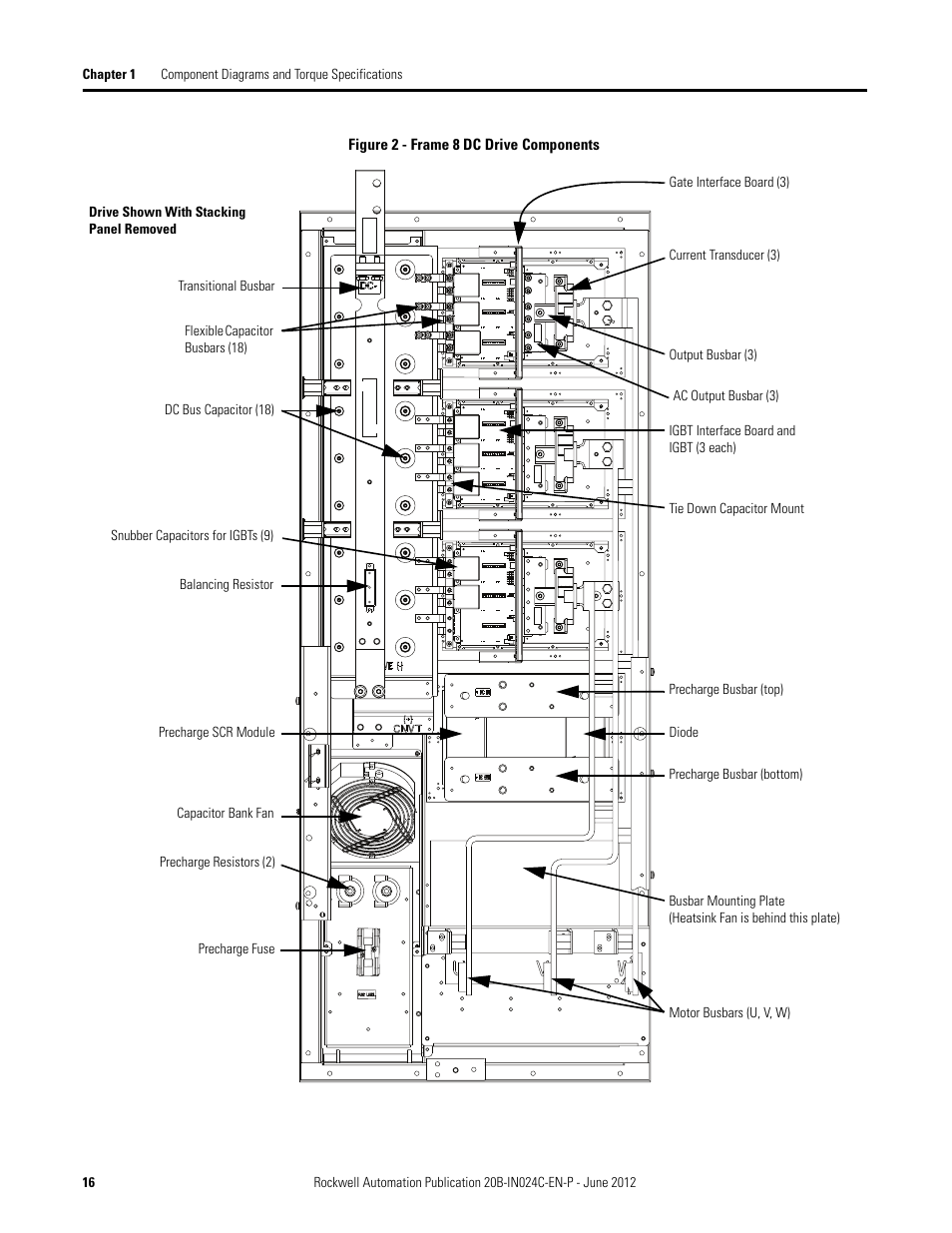 Rockwell Automation 20B PowerFlex 700 Drive Components Replacement - Frame 8 User Manual | Page 16 / 76