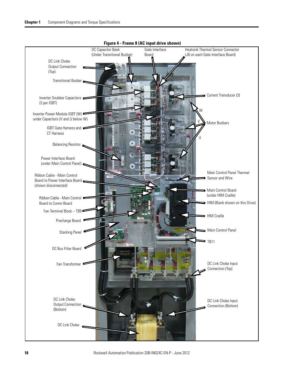 Rockwell Automation 20B PowerFlex 700 Drive Components Replacement - Frame 8 User Manual | Page 18 / 76