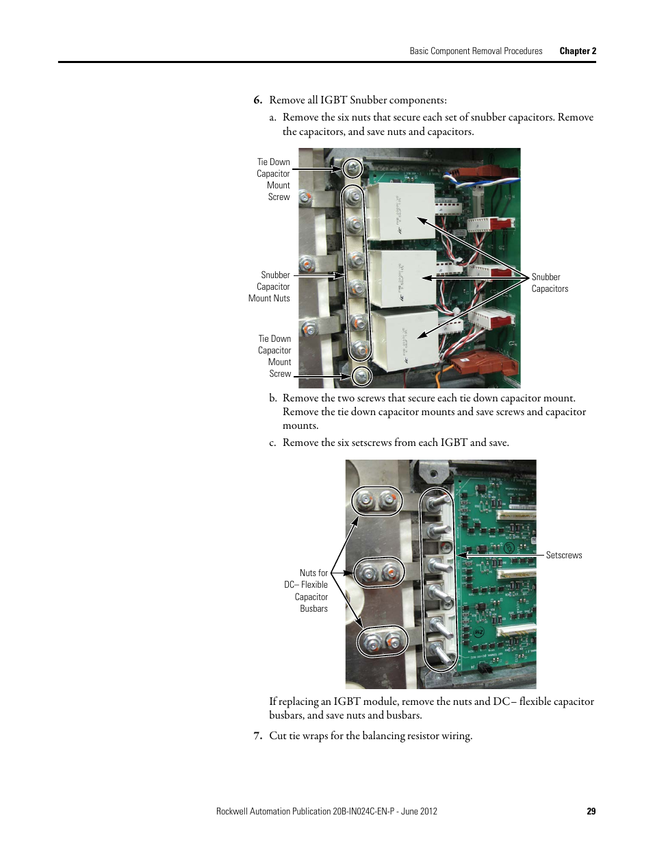 Rockwell Automation 20B PowerFlex 700 Drive Components Replacement - Frame 8 User Manual | Page 29 / 76