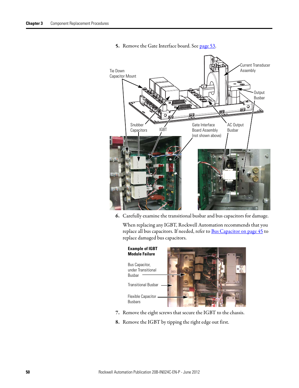 Rockwell Automation 20B PowerFlex 700 Drive Components Replacement - Frame 8 User Manual | Page 50 / 76