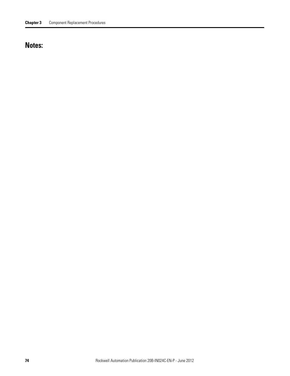 Rockwell Automation 20B PowerFlex 700 Drive Components Replacement - Frame 8 User Manual | Page 74 / 76