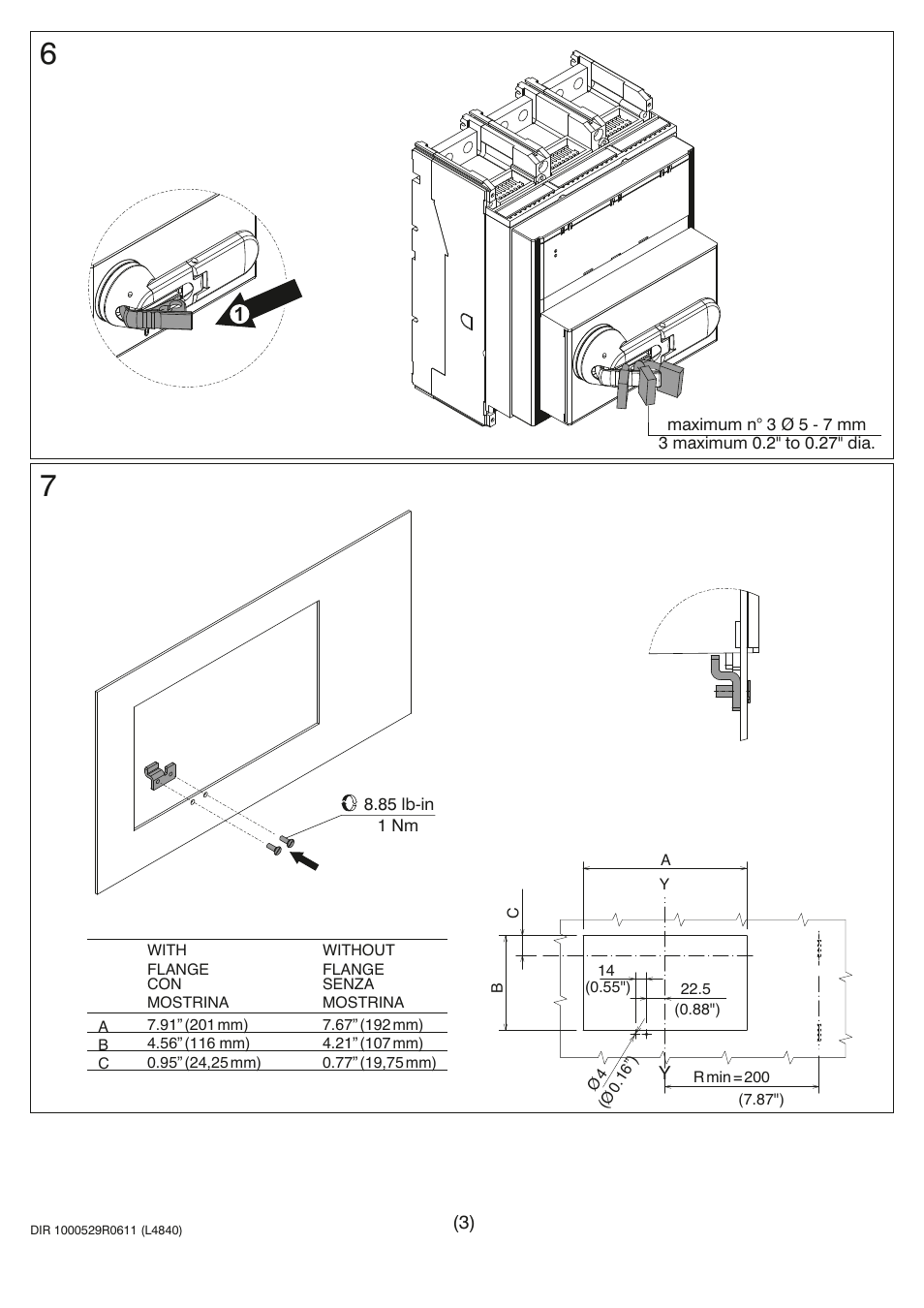 Rockwell Automation 140G-N-RMB_RMY Direct Operating Mechanism User Manual | Page 3 / 4