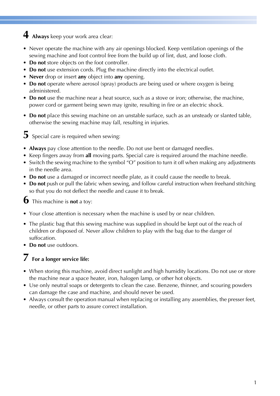 Brother MS-4 User Manual | Page 3 / 72