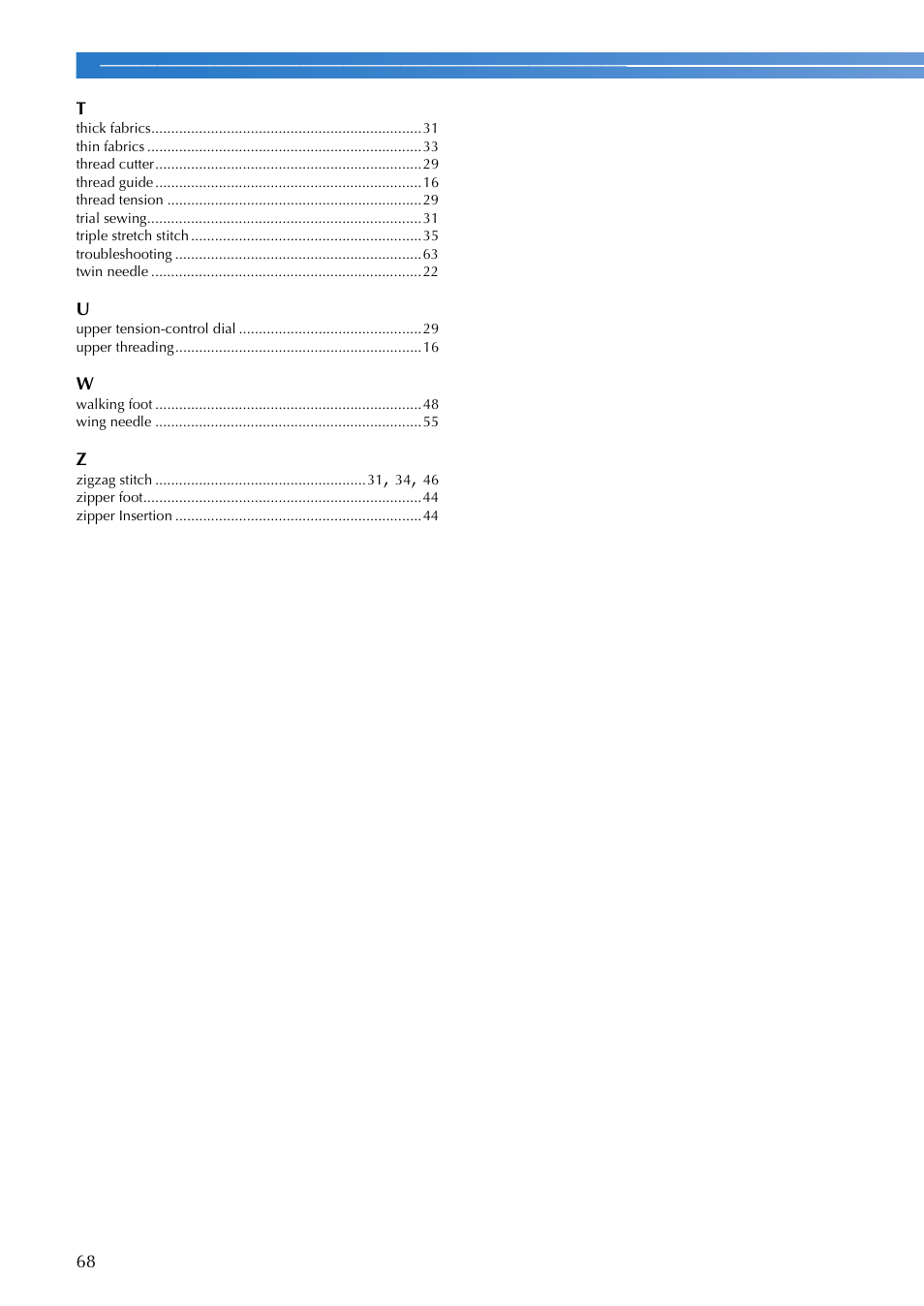 Brother MS-4 User Manual | Page 70 / 72