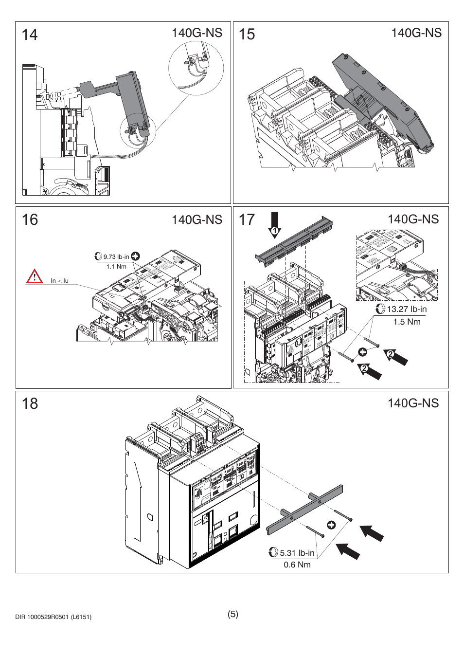 140g-ns | Rockwell Automation 140G-NTH3-E12 LSI Microprocessor-based Electronic Release User Manual | Page 5 / 6