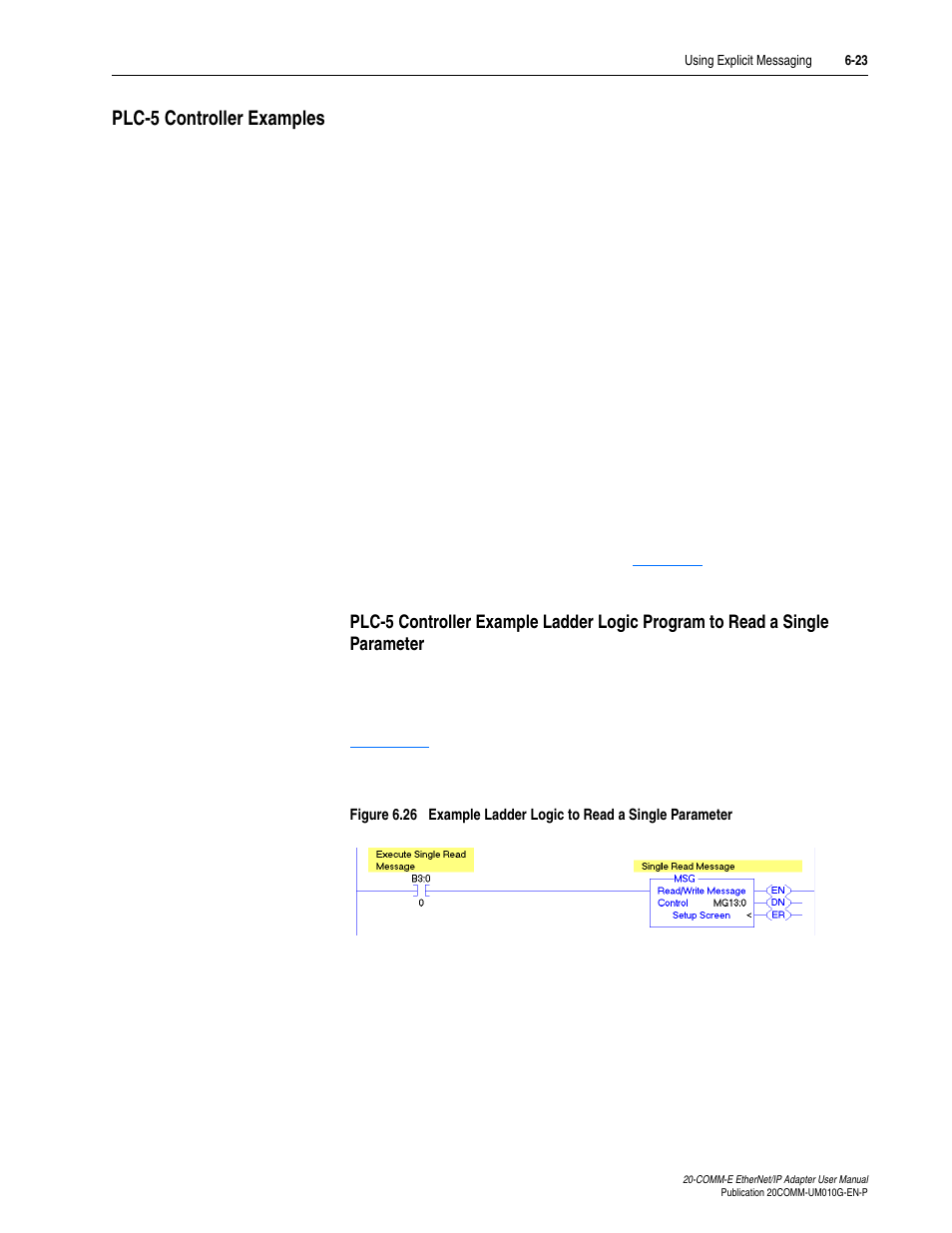 Plc-5 controller examples, Plc-5 controller examples -23 | Rockwell Automation 20-COMM-E PowerFlex EtherNet/IP Adapter User Manual | Page 149 / 296