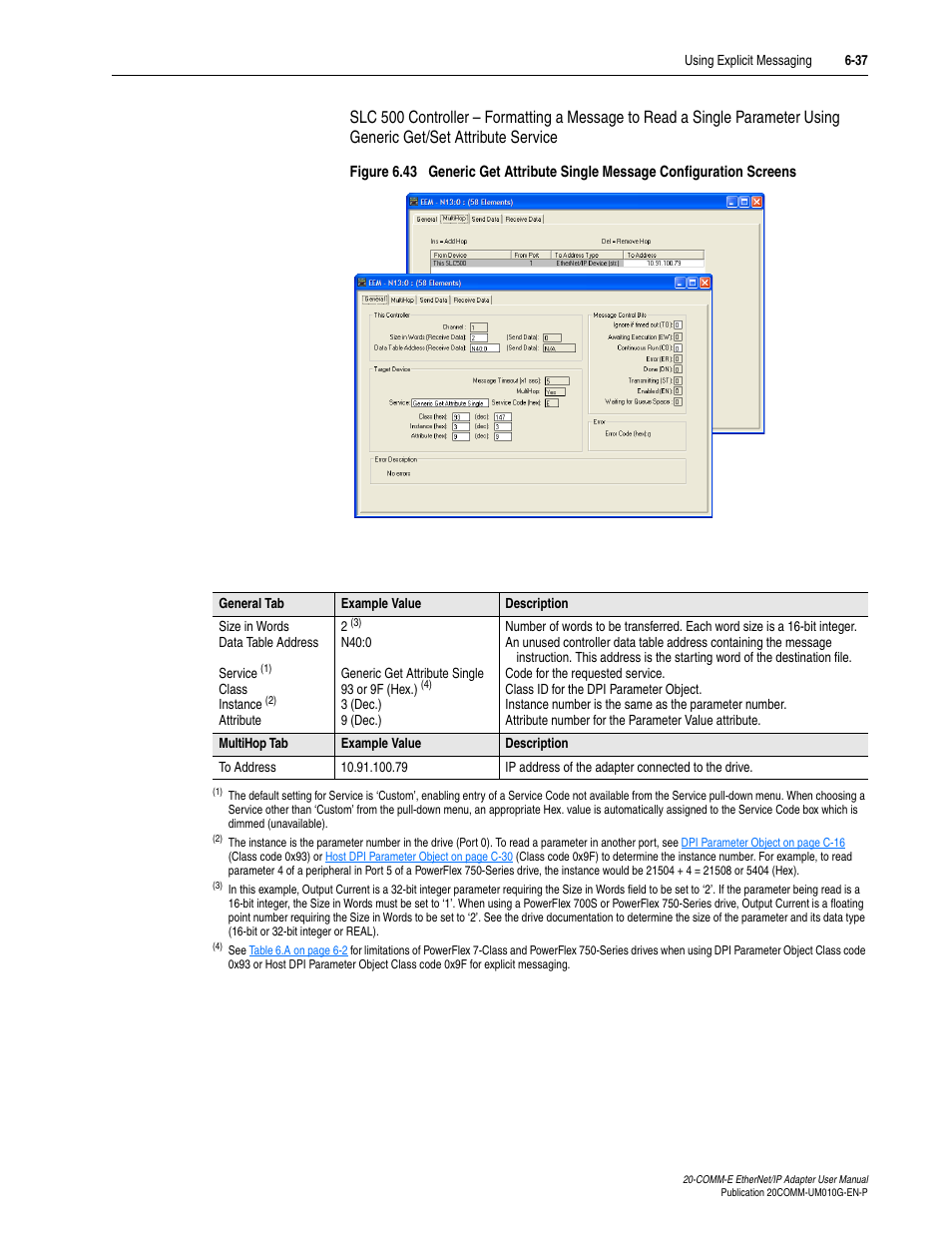 Rockwell Automation 20-COMM-E PowerFlex EtherNet/IP Adapter User Manual | Page 163 / 296