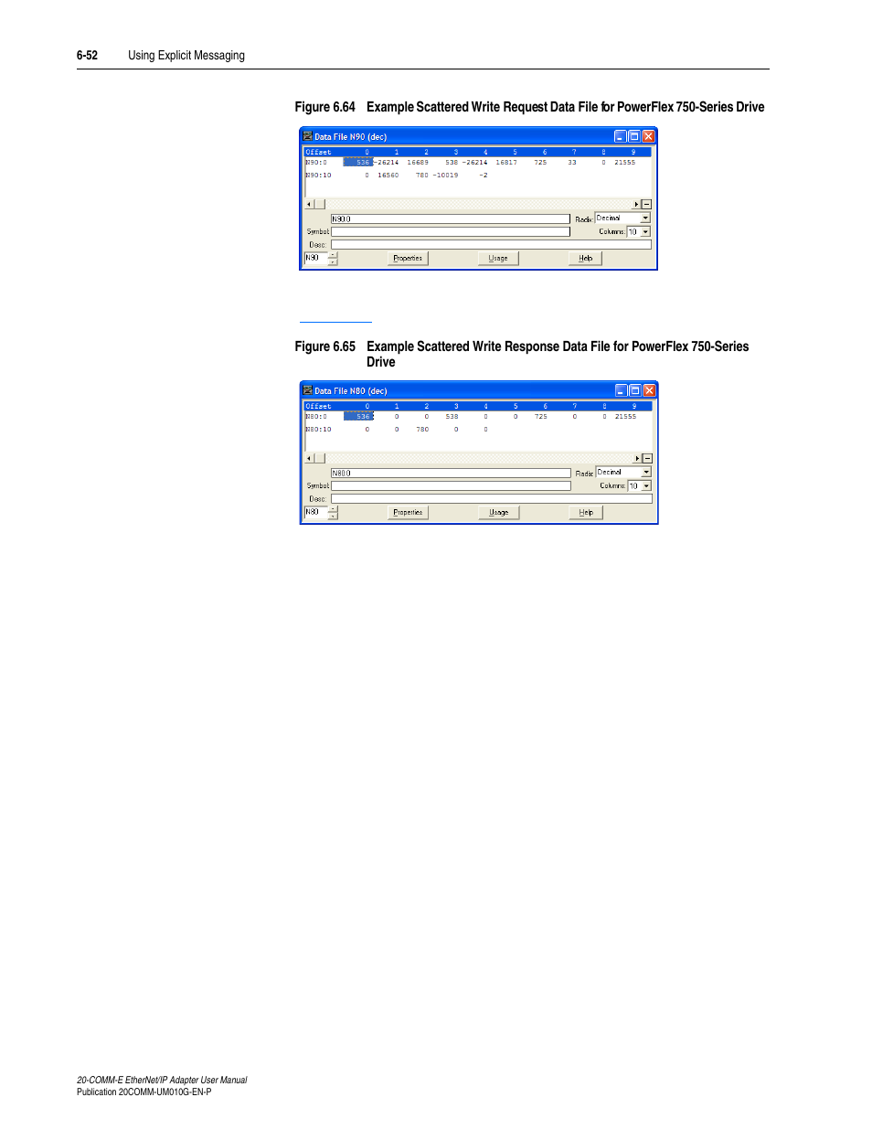 Figure 6.64, To store the request v | Rockwell Automation 20-COMM-E PowerFlex EtherNet/IP Adapter User Manual | Page 178 / 296