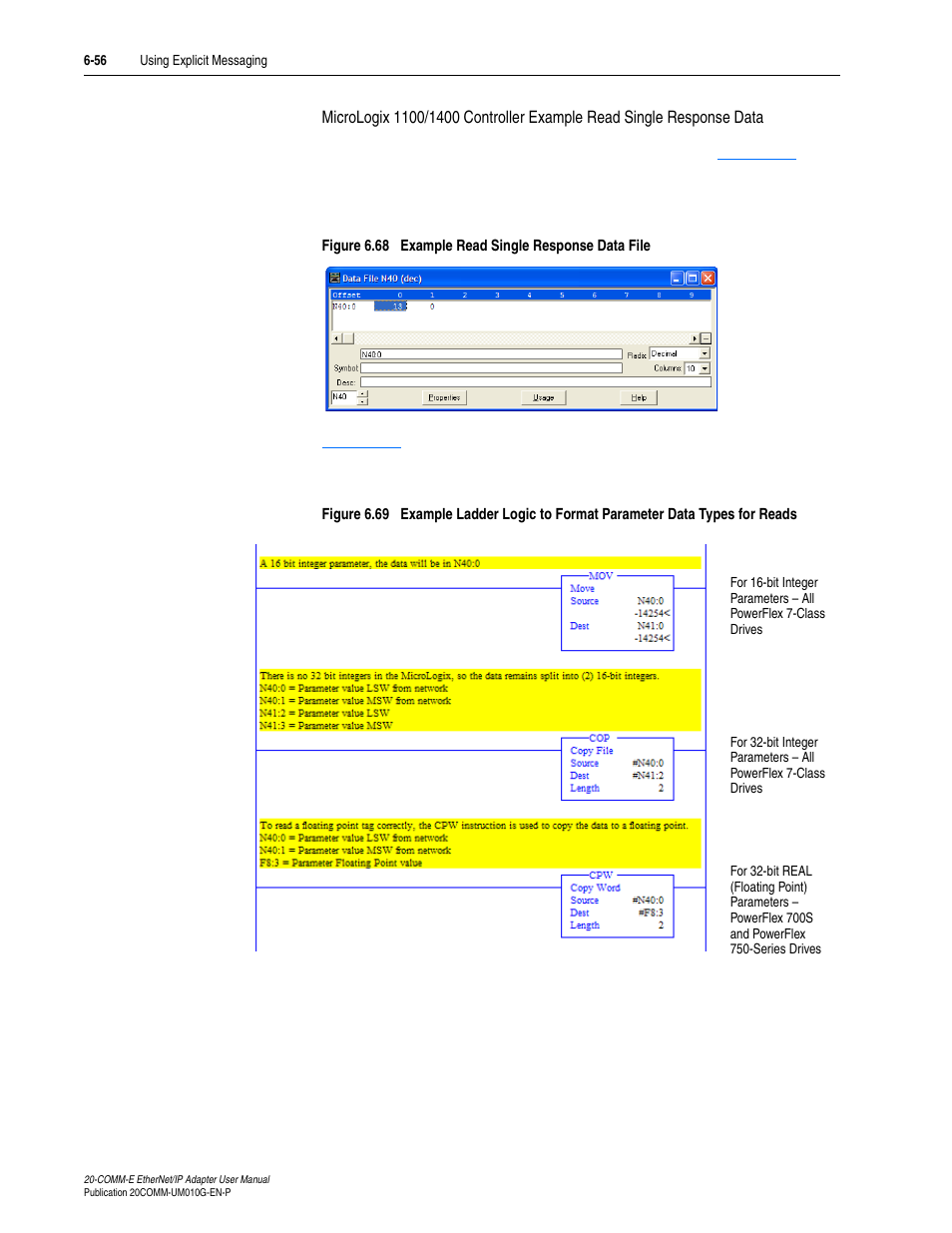 Rockwell Automation 20-COMM-E PowerFlex EtherNet/IP Adapter User Manual | Page 182 / 296