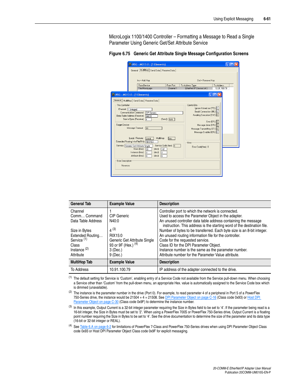 Rockwell Automation 20-COMM-E PowerFlex EtherNet/IP Adapter User Manual | Page 187 / 296