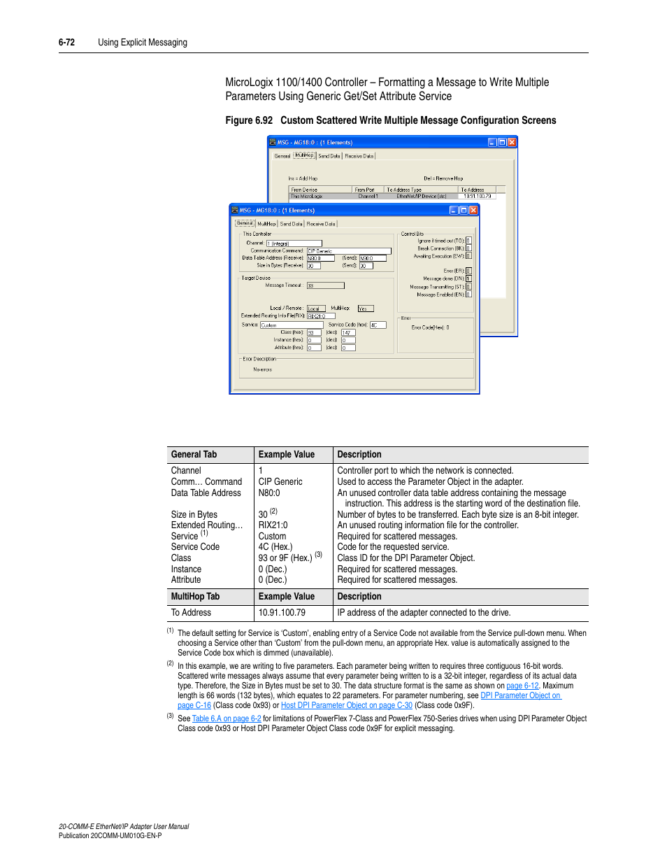 Rockwell Automation 20-COMM-E PowerFlex EtherNet/IP Adapter User Manual | Page 198 / 296