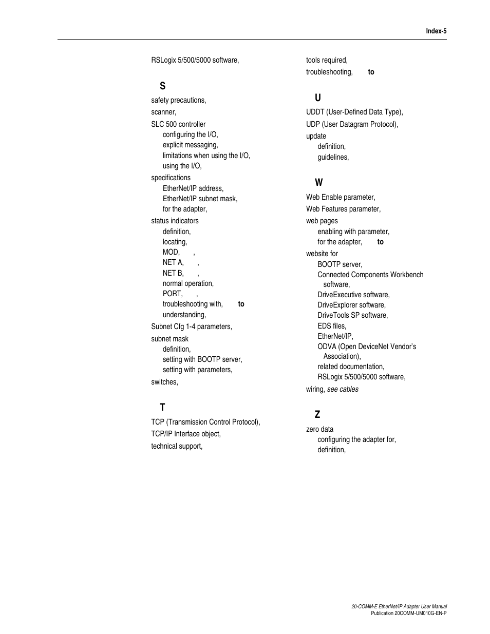 Rockwell Automation 20-COMM-E PowerFlex EtherNet/IP Adapter User Manual | Page 293 / 296