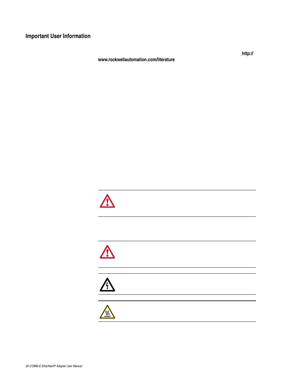 Rockwell Automation 20-COMM-E PowerFlex EtherNet/IP Adapter User Manual | Page 3 / 296