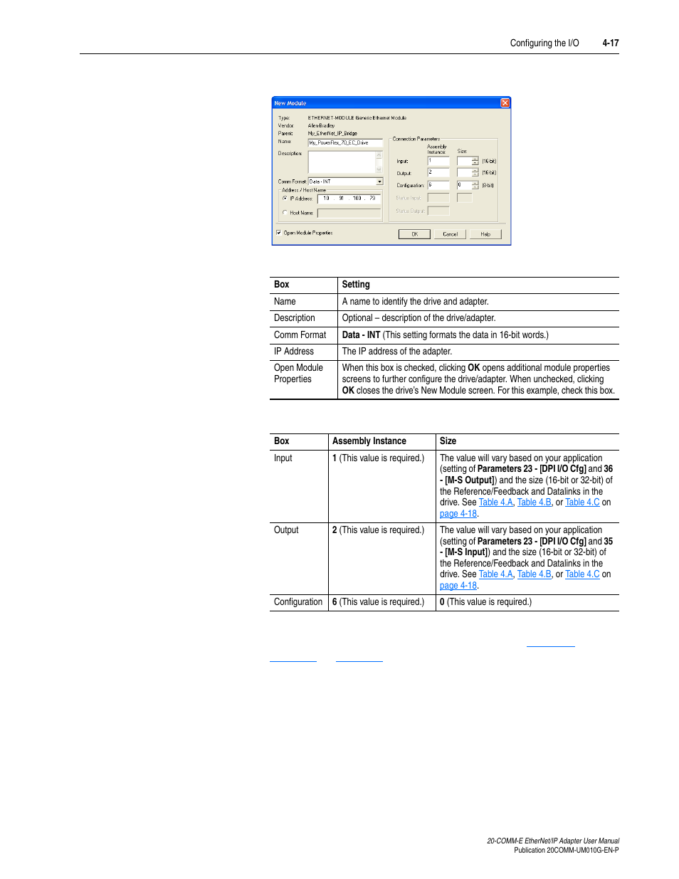 Rockwell Automation 20-COMM-E PowerFlex EtherNet/IP Adapter User Manual | Page 63 / 296