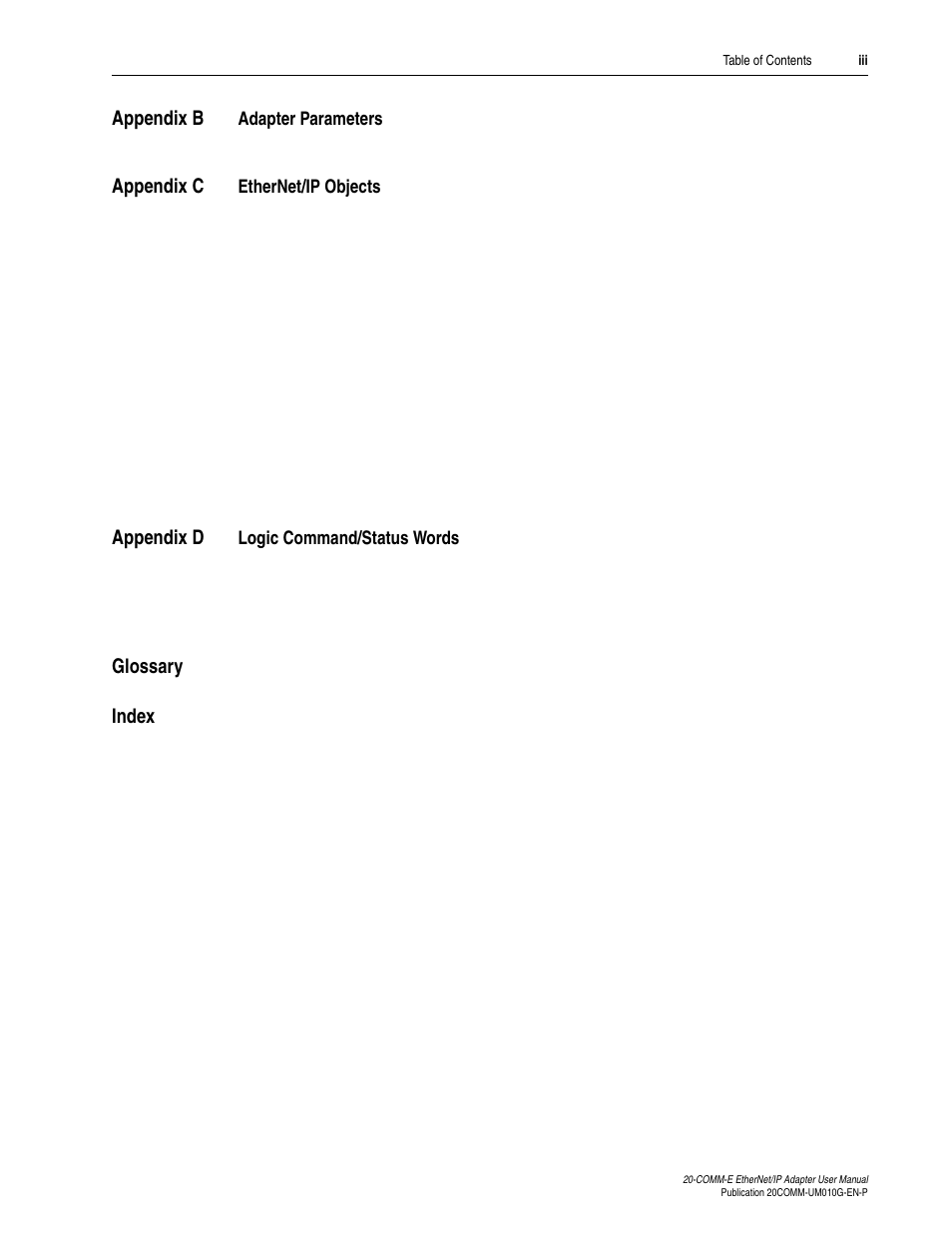 Rockwell Automation 20-COMM-E PowerFlex EtherNet/IP Adapter User Manual | Page 9 / 296