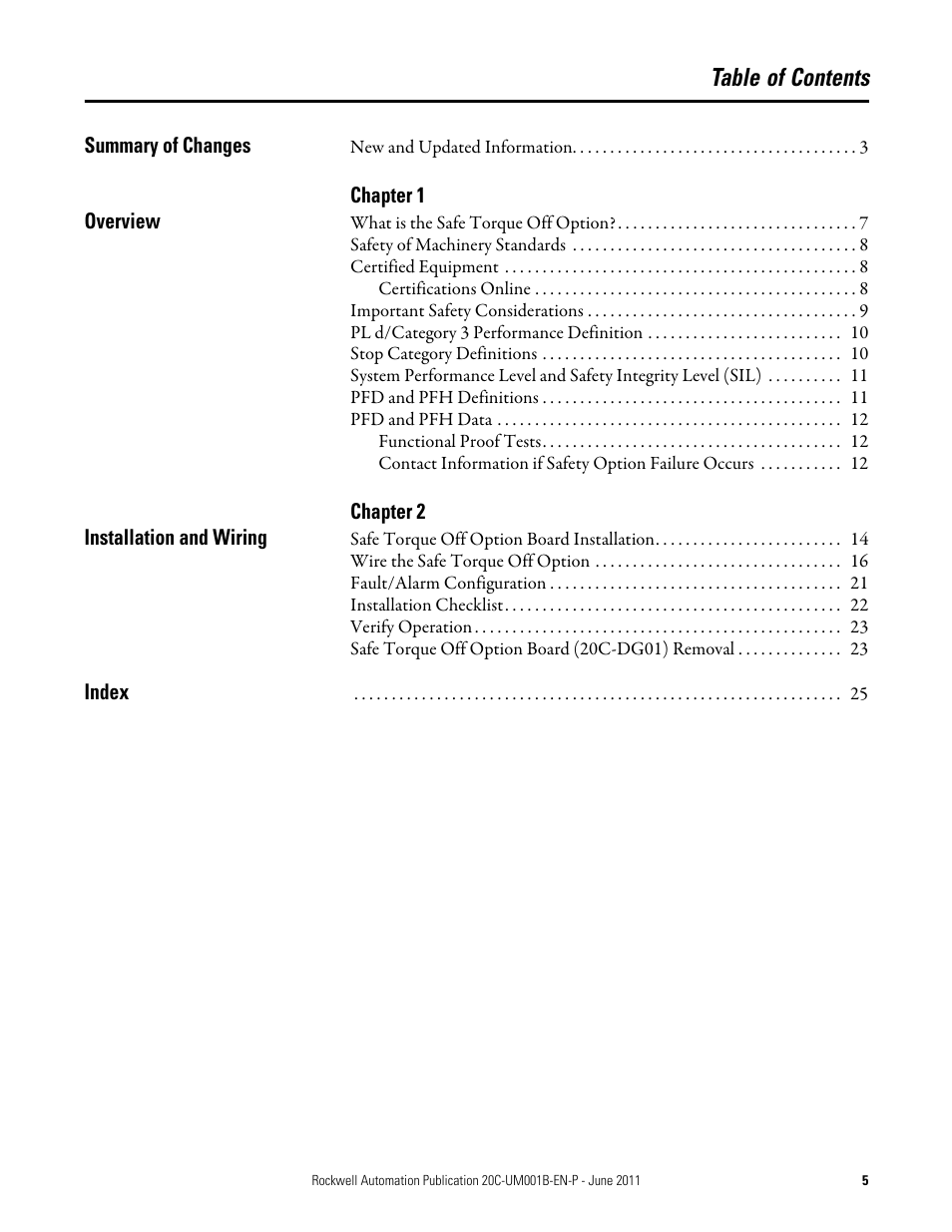 Rockwell Automation 20C-DG01 PowerFlex 700H AC Drive Safe Torque Off Option User Manual | Page 5 / 28