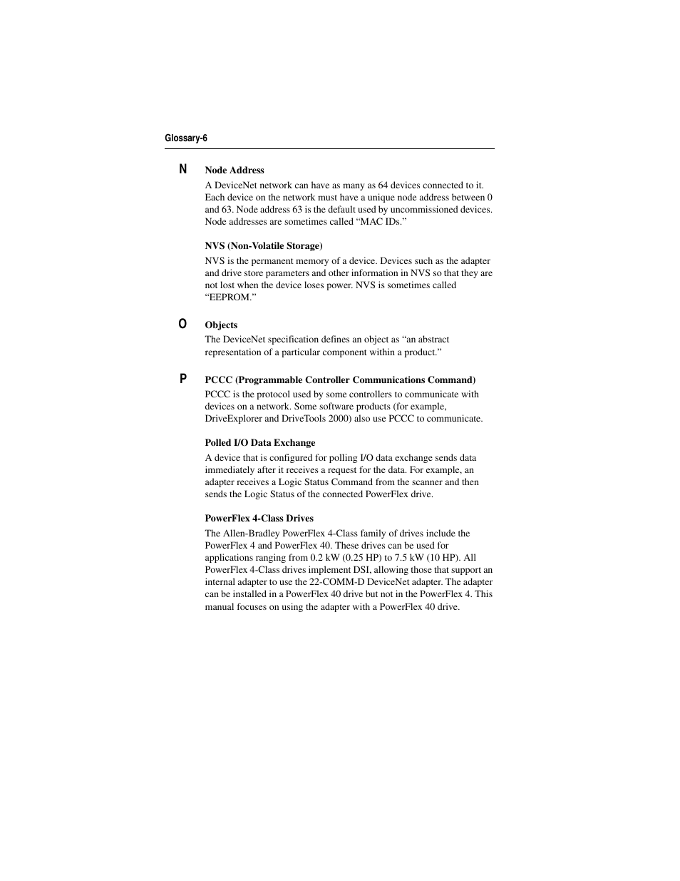 Rockwell Automation 22-COMM-D DeviceNet Adapter User Manual | Page 130 / 140