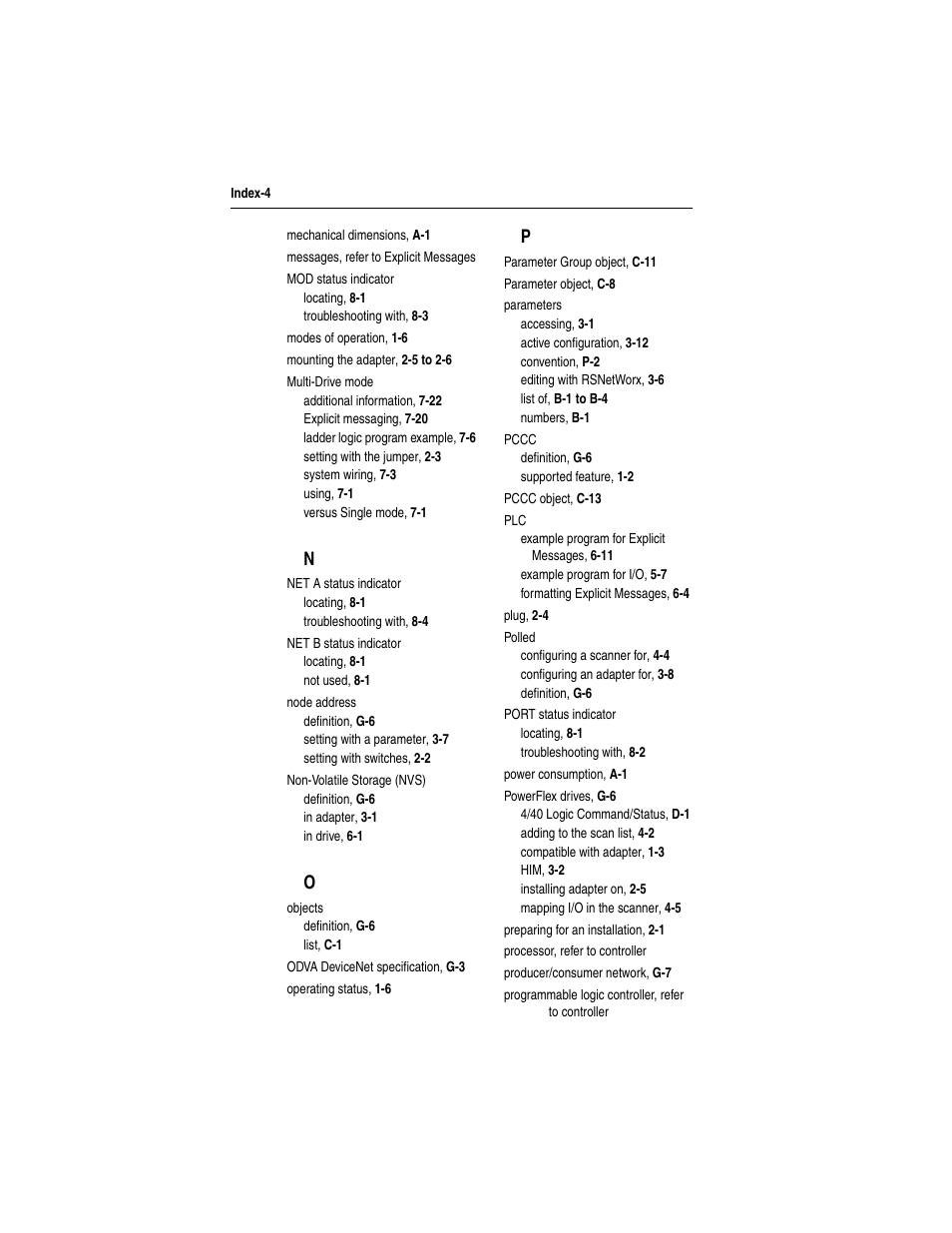 Rockwell Automation 22-COMM-D DeviceNet Adapter User Manual | Page 136 / 140