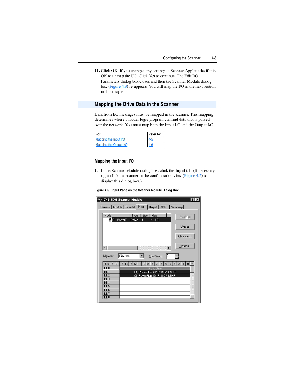 Mapping the drive data in the scanner, Mapping the drive data in the scanner -5 | Rockwell Automation 22-COMM-D DeviceNet Adapter User Manual | Page 41 / 140