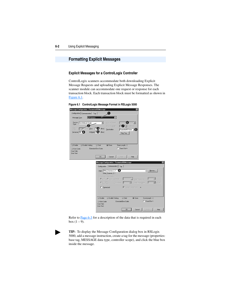 Formatting explicit messages, Formatting explicit messages -2 | Rockwell Automation 22-COMM-D DeviceNet Adapter User Manual | Page 58 / 140