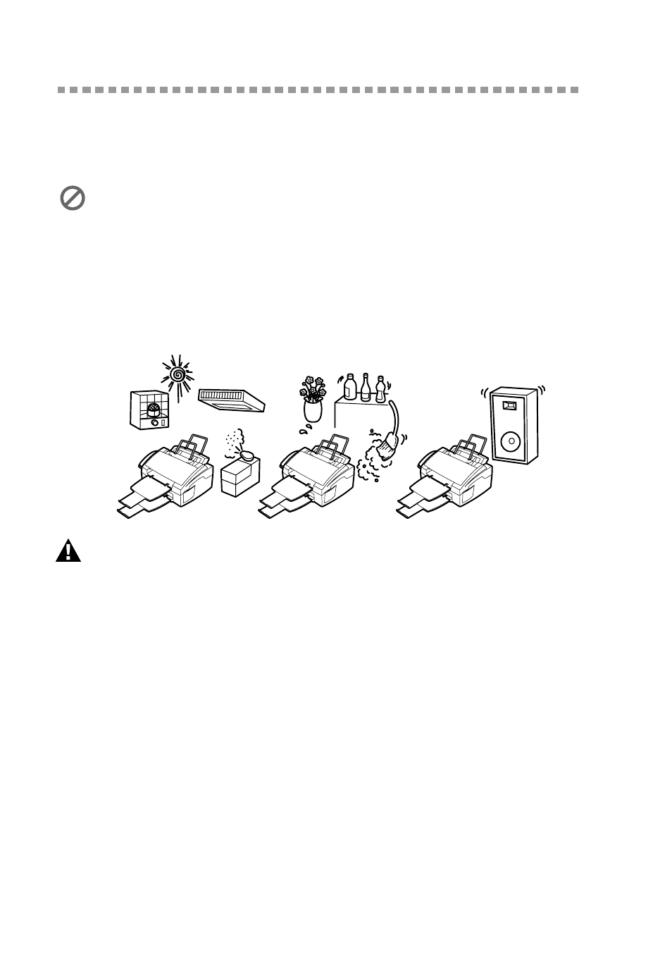 Choosing a location, Choosing a location -2 | Brother MFC 4300 User Manual | Page 24 / 174