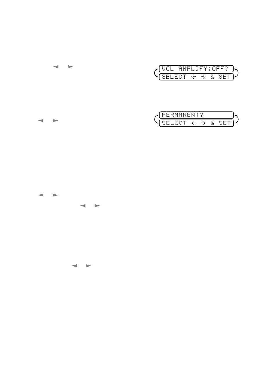 Setting volume amplify, Setting the speaker volume, Setting the ring volume | Memory storage, Setting volume amplify -5 | Brother MFC 4300 User Manual | Page 46 / 174