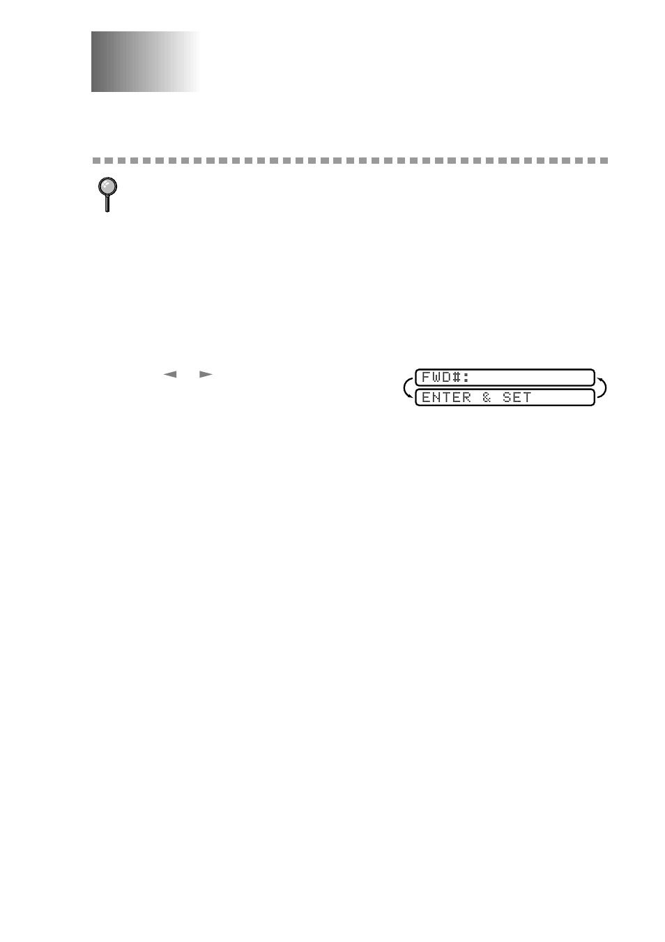 Remote fax options, Fax forwarding/paging, Programming a fax forwarding number | Remote fax options -1, Fax forwarding/paging -1, Programming a fax forwarding number -1 | Brother MFC 4300 User Manual | Page 77 / 174