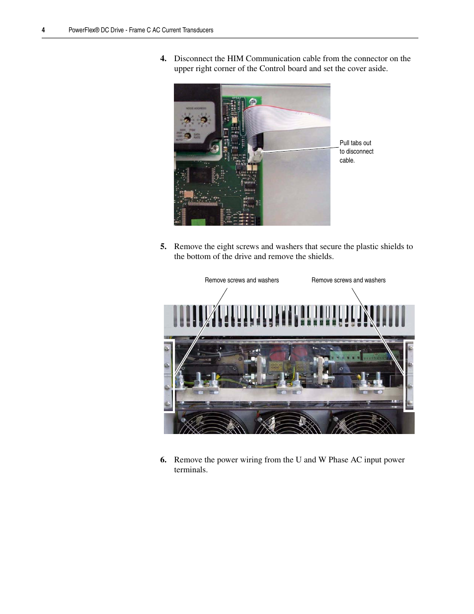 Rockwell Automation 20P PowerFlex DC Drive - Frame C AC Current Transducers User Manual | Page 4 / 12