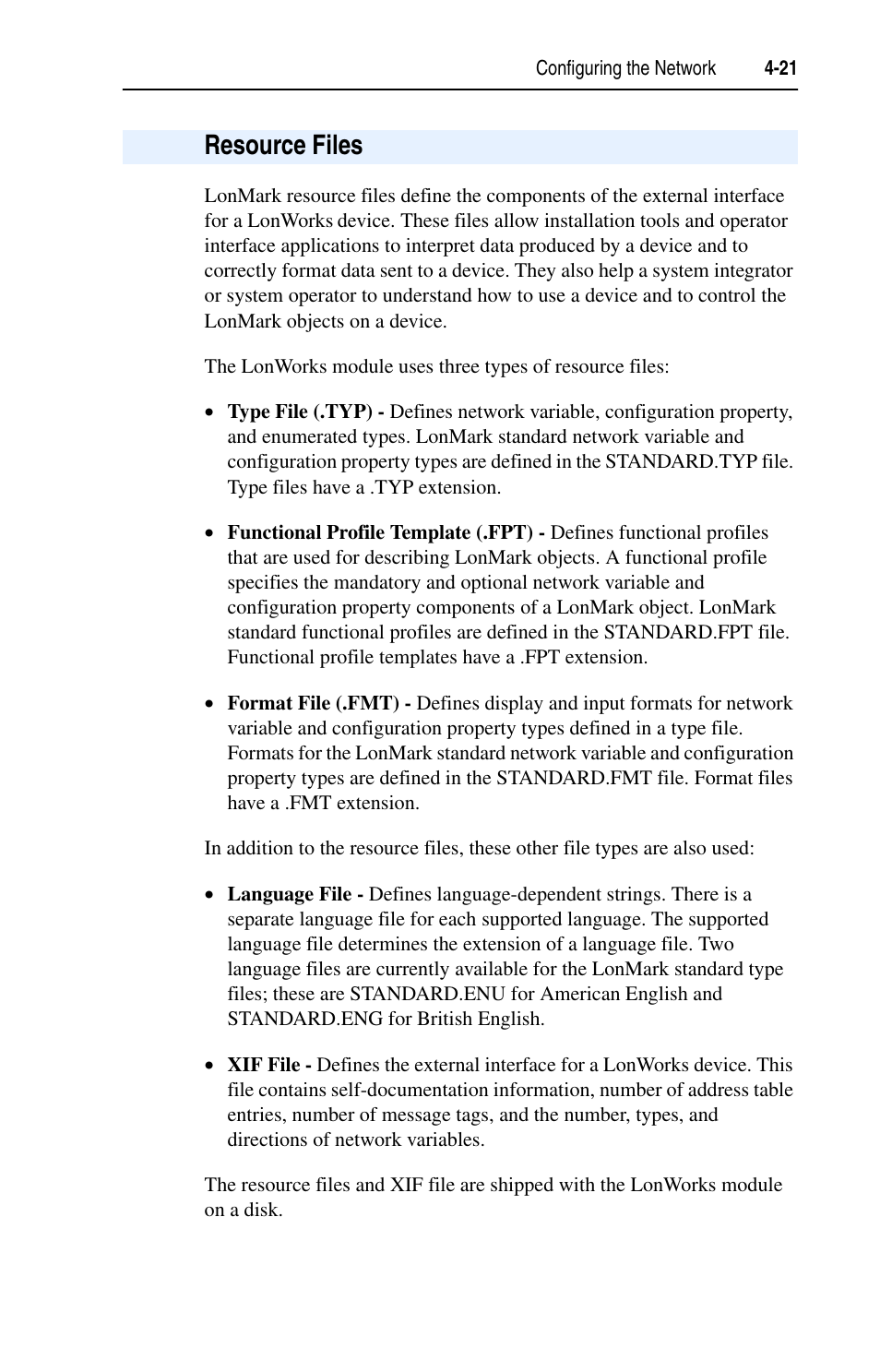 Resource files, Resource files -21 | Rockwell Automation 22-COMM-L LonWorks Adapter User Manual | Page 49 / 80
