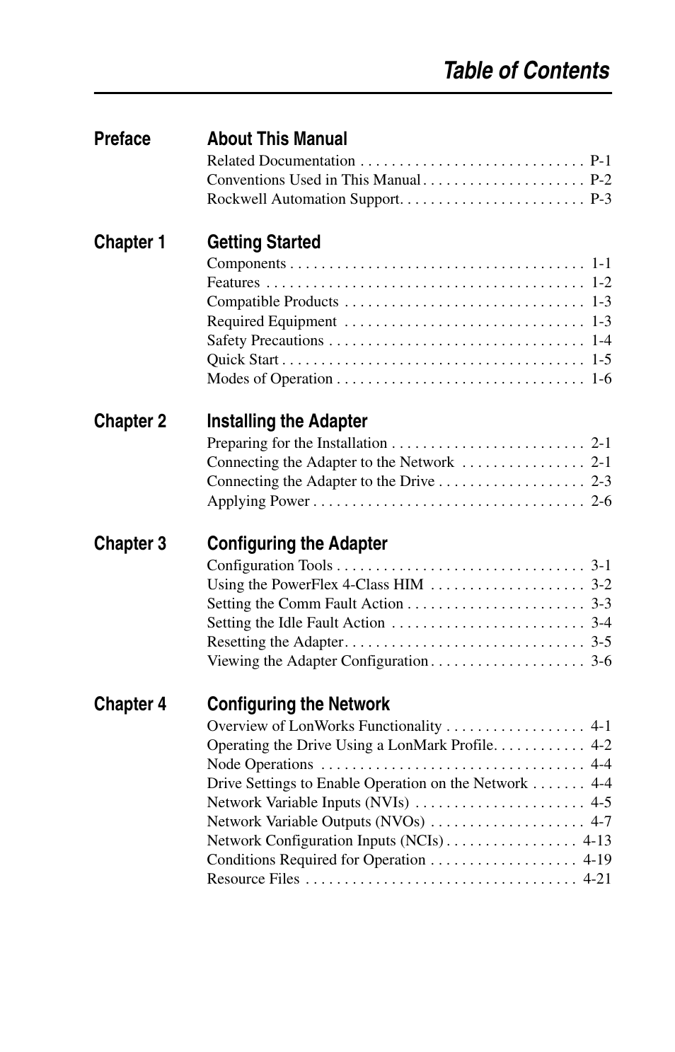 Rockwell Automation 22-COMM-L LonWorks Adapter User Manual | Page 5 / 80