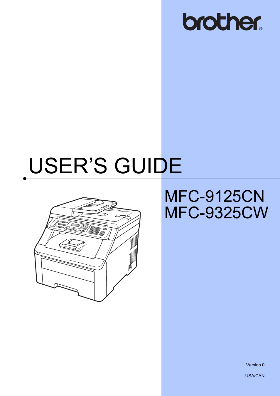 Brother Fax Machine/Multi-Function Center MFC-9125CN User Manual | 267 pages