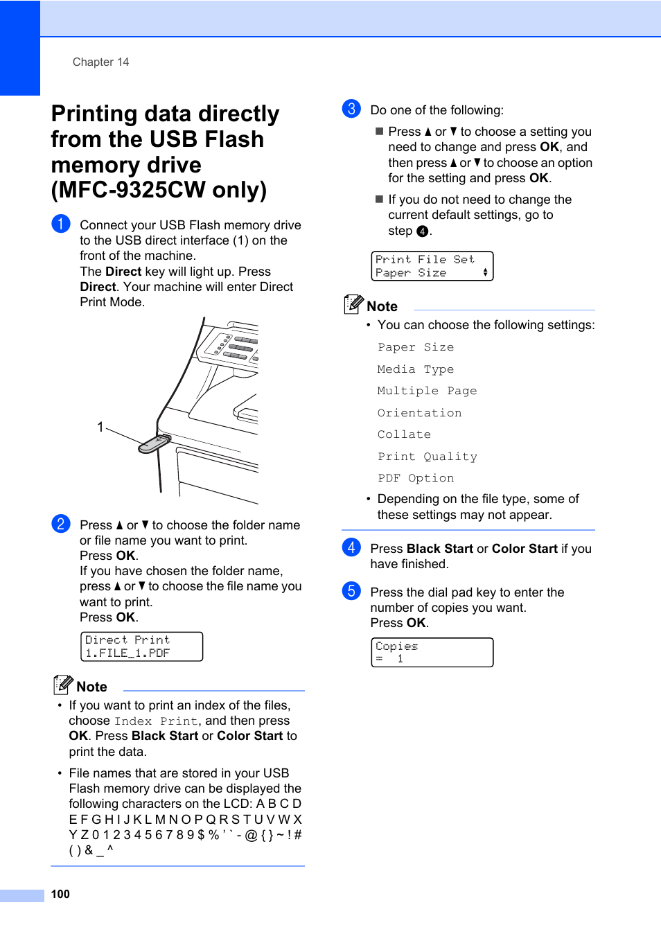 Brother Fax Machine/Multi-Function Center MFC-9125CN User Manual | Page 116 / 267