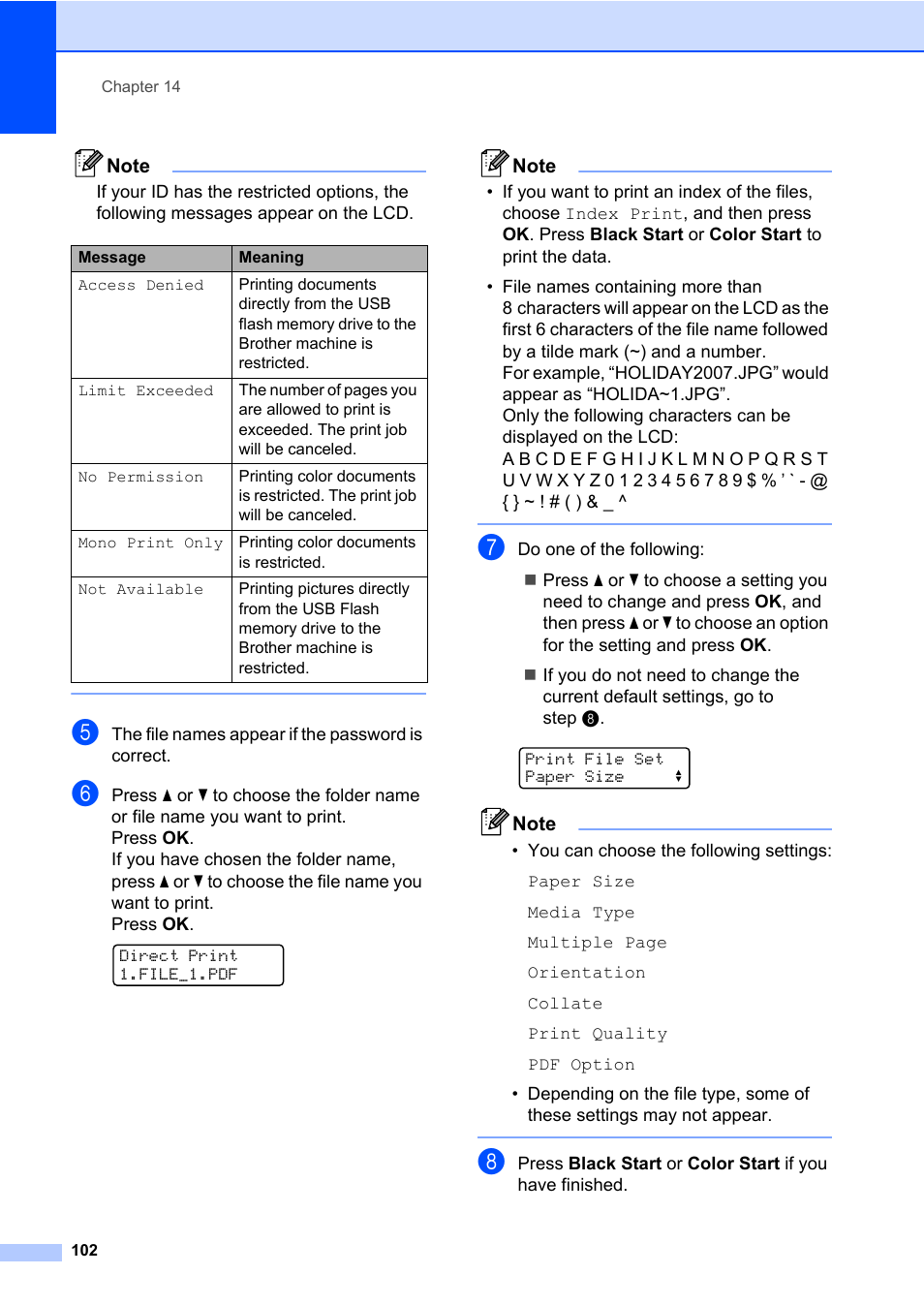 Brother Fax Machine/Multi-Function Center MFC-9125CN User Manual | Page 118 / 267