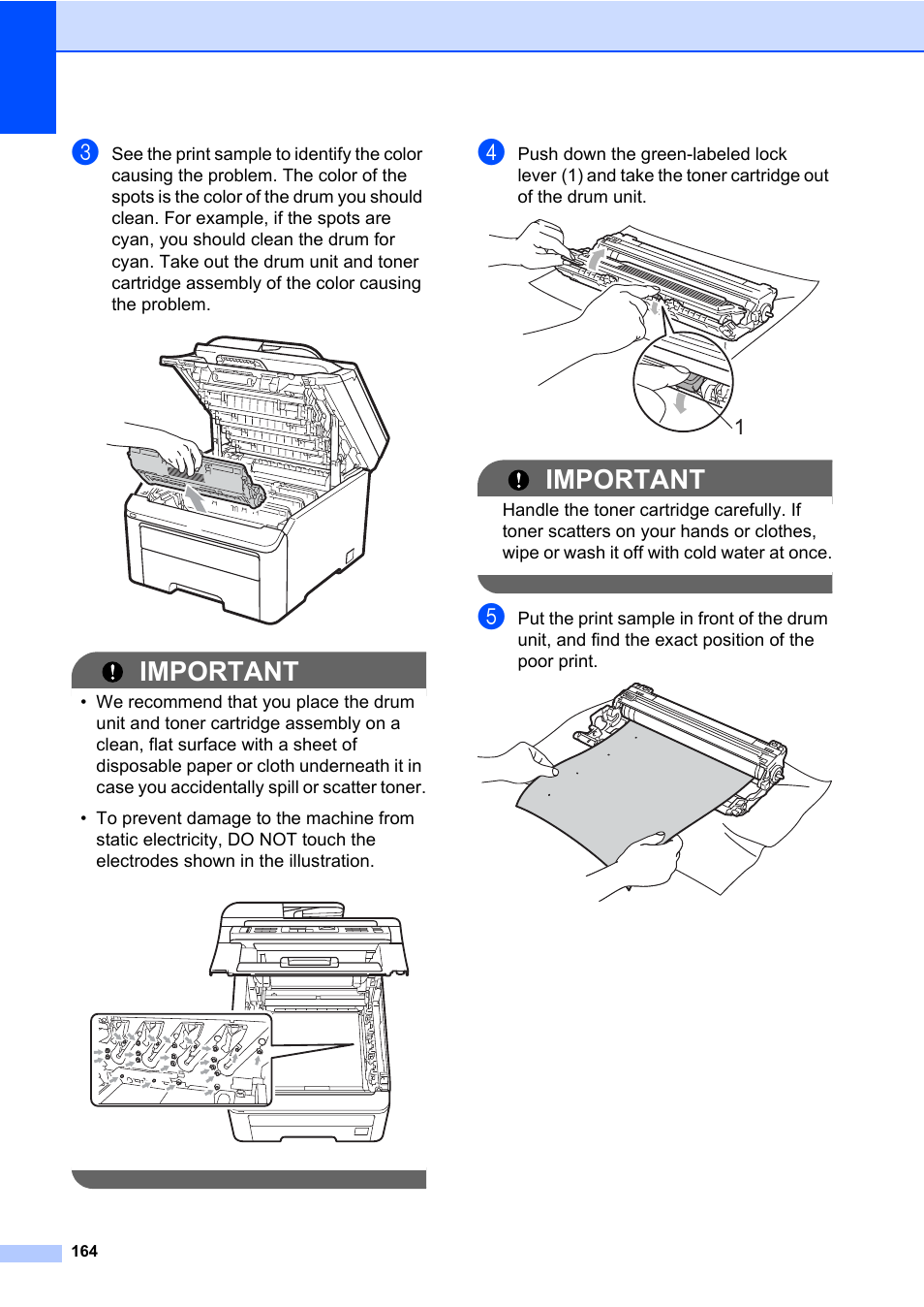 Important | Brother Fax Machine/Multi-Function Center MFC-9125CN User Manual | Page 180 / 267