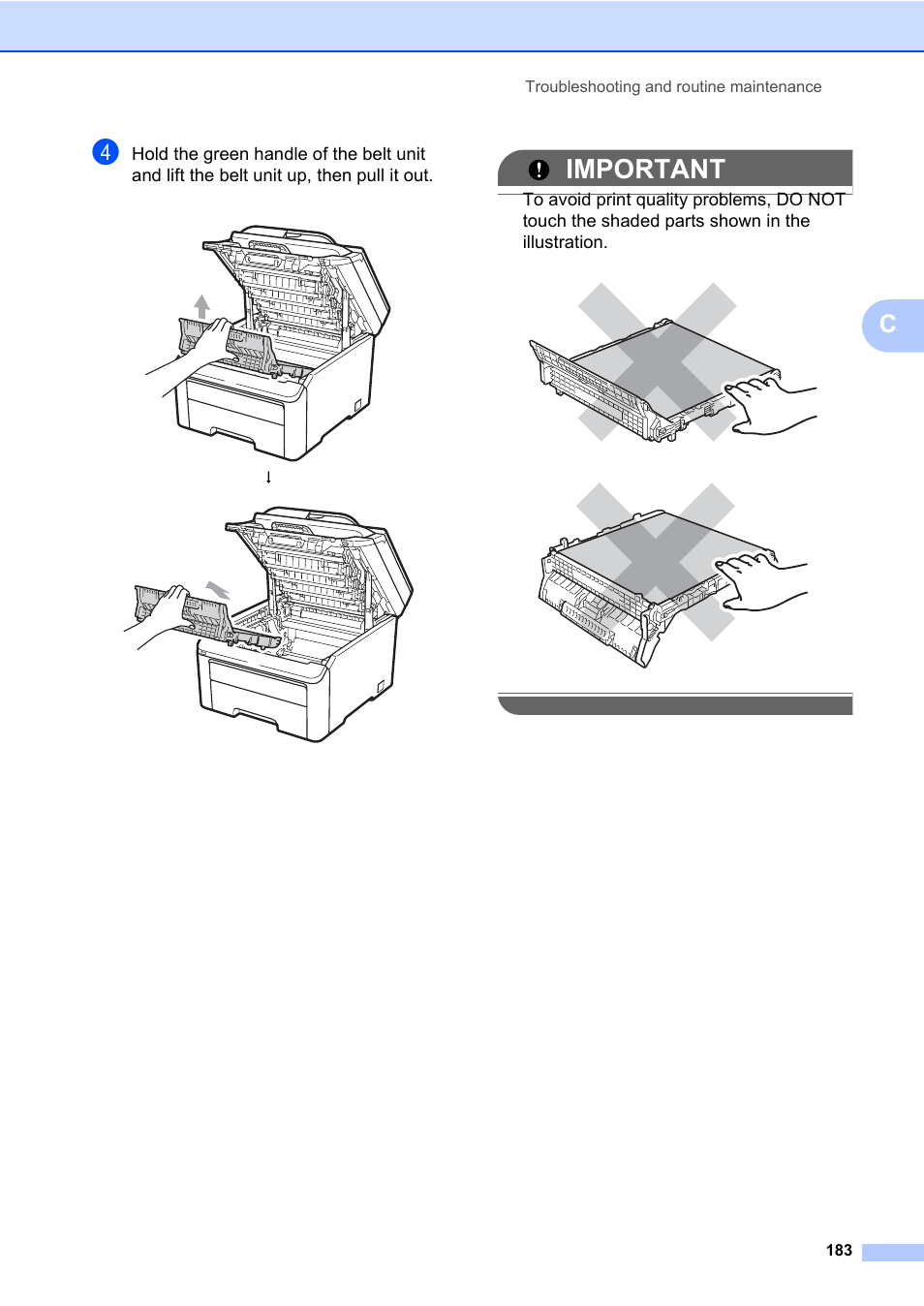 Important | Brother Fax Machine/Multi-Function Center MFC-9125CN User Manual | Page 199 / 267