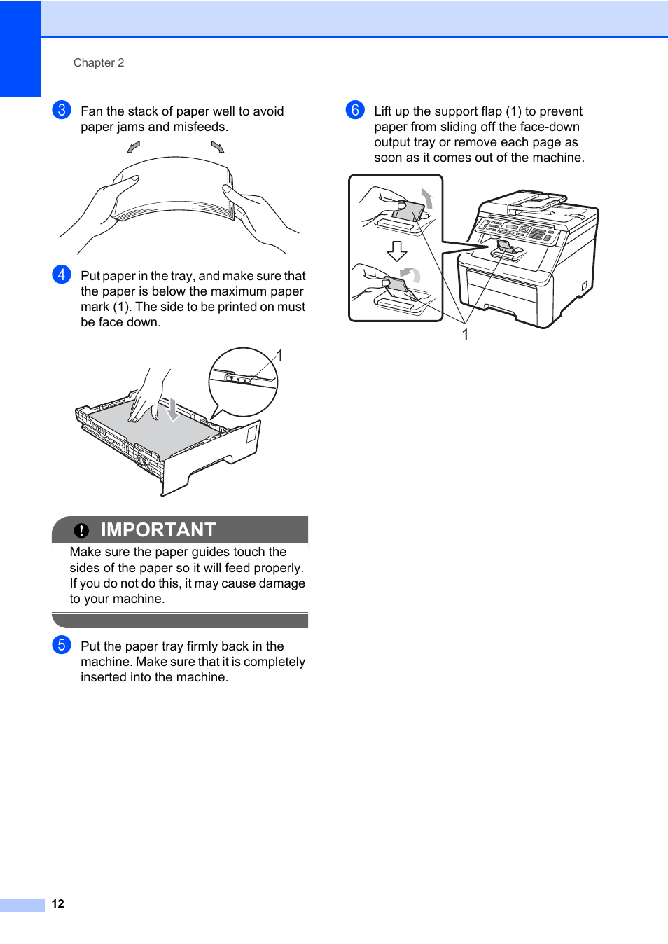 Important | Brother Fax Machine/Multi-Function Center MFC-9125CN User Manual | Page 28 / 267