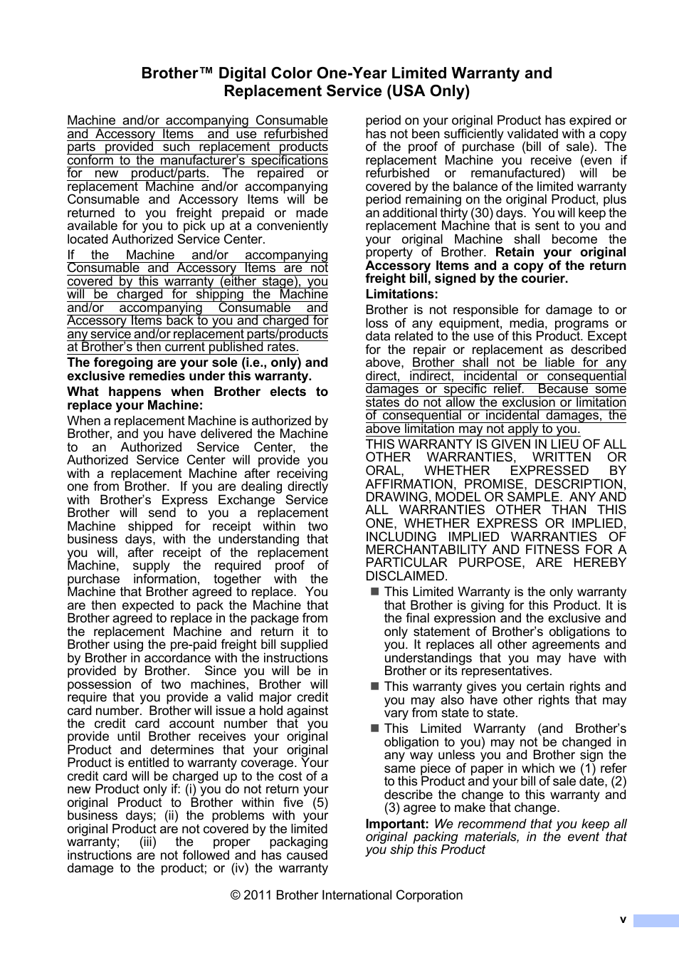 Brother Fax Machine/Multi-Function Center MFC-9125CN User Manual | Page 7 / 267