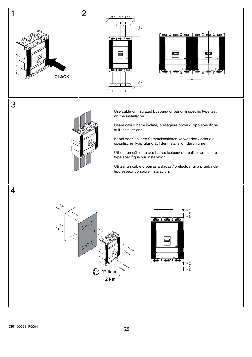 Rockwell Automation 140G-Mx_MG-Mx M-Frame Installation Instructions User Manual | Page 2 / 3