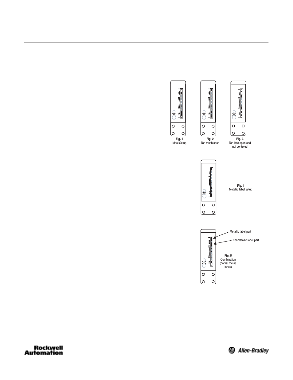 Read this first, Setting up the sensor | Rockwell Automation 45LFM Label Photoelectric Sensor User Manual | Page 3 / 4