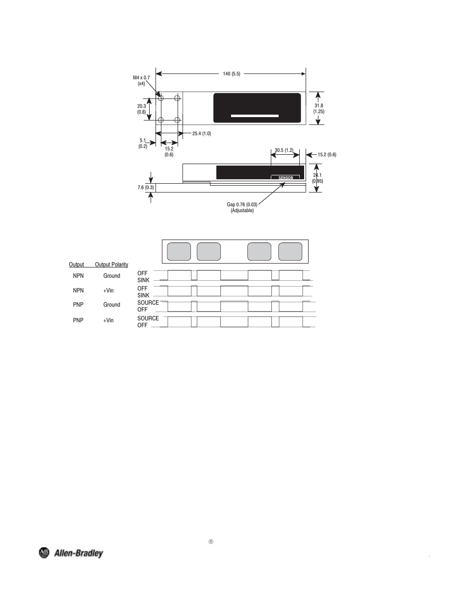 Rockwell Automation 45LFM Label Photoelectric Sensor User Manual | Page 4 / 4