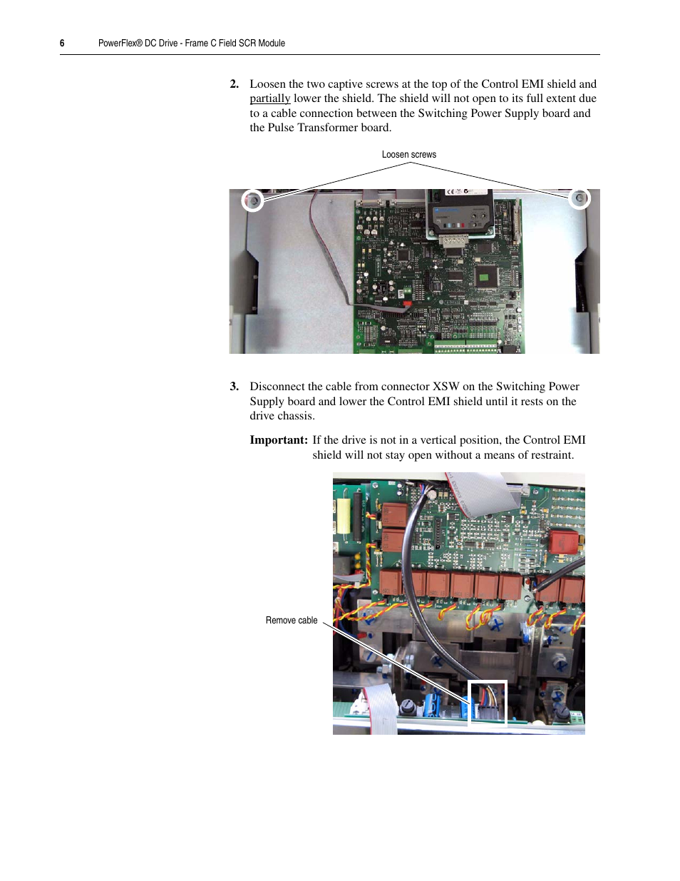Rockwell Automation 20P PowerFlex DC Drive - Frame C Field SCR Module User Manual | Page 6 / 10