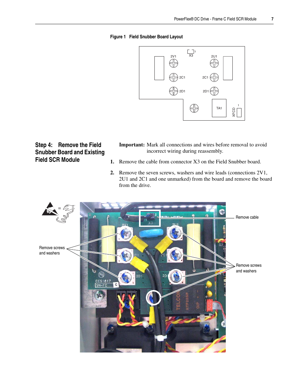 Rockwell Automation 20P PowerFlex DC Drive - Frame C Field SCR Module User Manual | Page 7 / 10