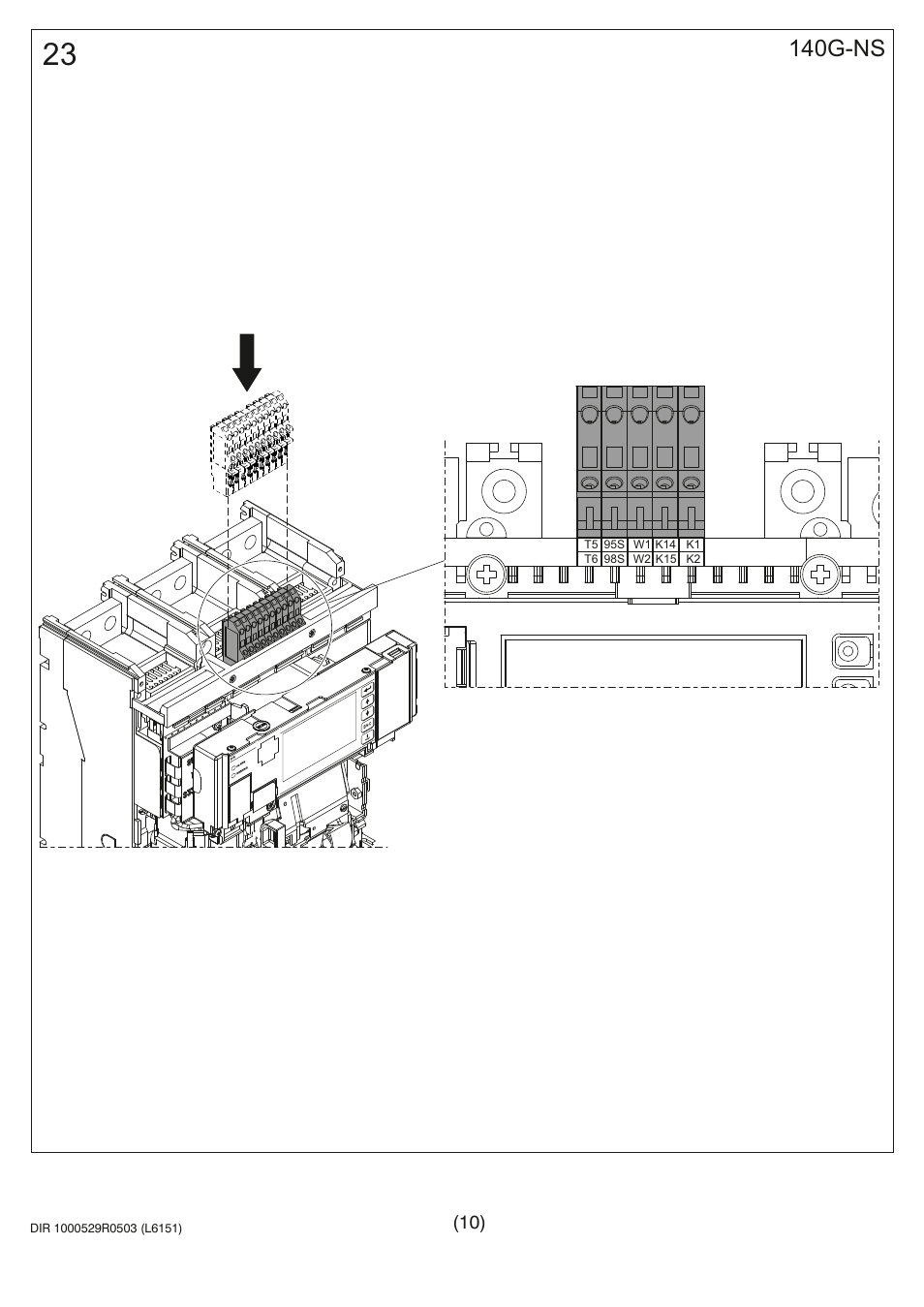 140g-ns | Rockwell Automation 140G-NTK-E12 LSIG-MM Trip Unit Installation User Manual | Page 10 / 12